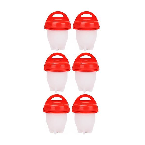 Set Of 6 Silicone Egg Boil Pods