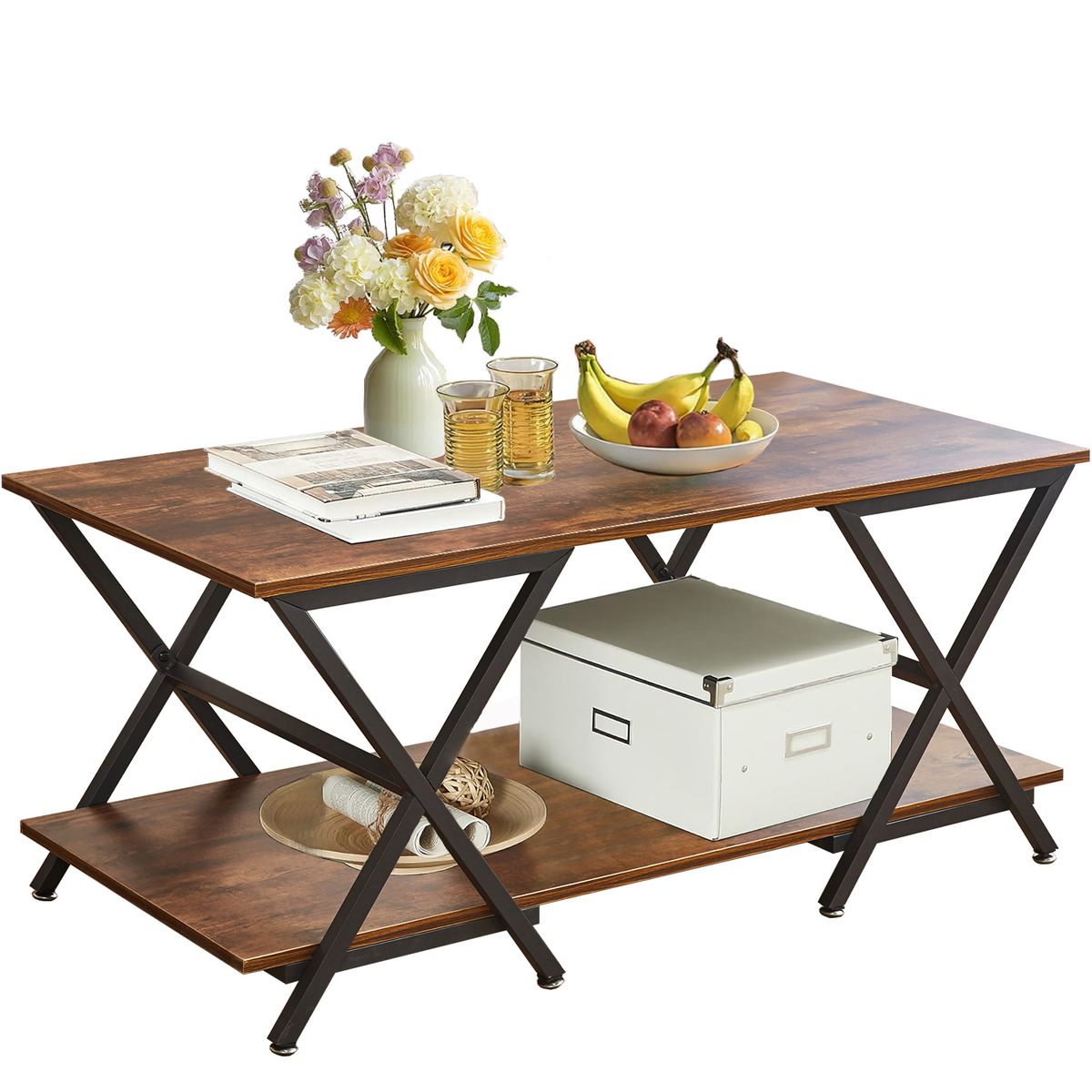 Coffee Table Side Table Office Center Table Desk Storage Shelf Living Room
