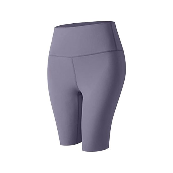 Women's High Elastic Yoga Shorts - Purple