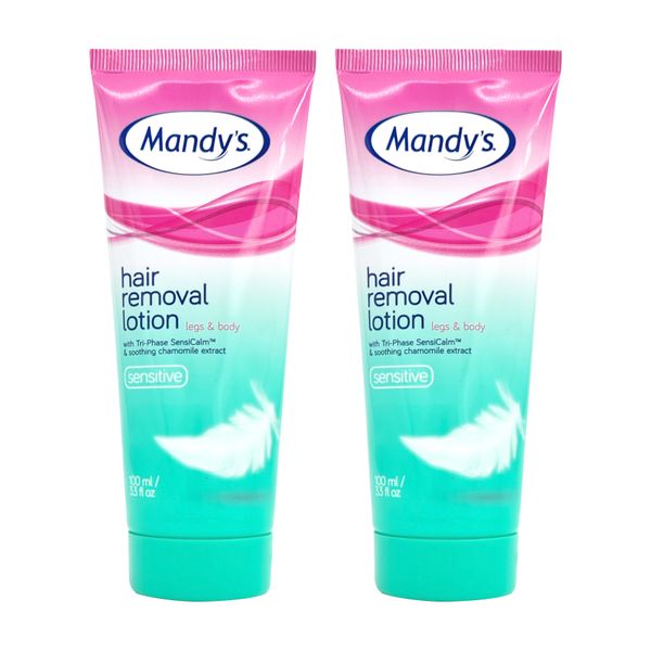 2 x 100 ml Mandy's Hair Removal Lotion Sensitive