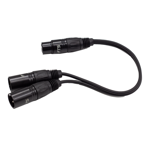 FTS-TX009+2xTX010/0.3M XLR Female To 2x Xlr Male Cable