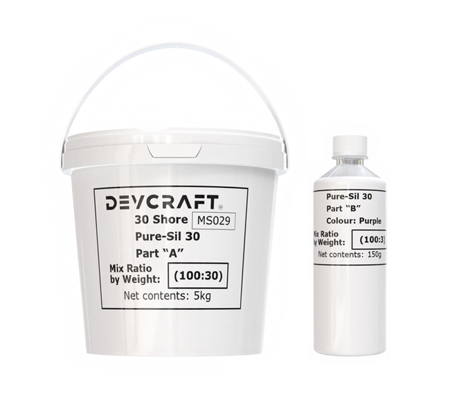 General Purpose Curing Silicone &amp; Catalyst - 5kg &amp; 150g