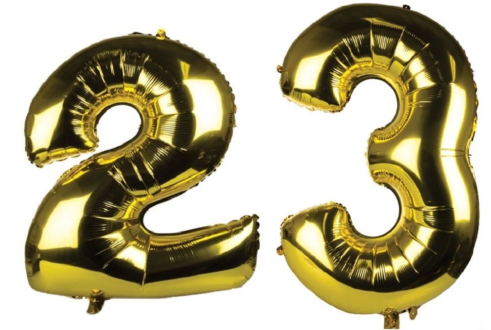 23 sale gold balloons