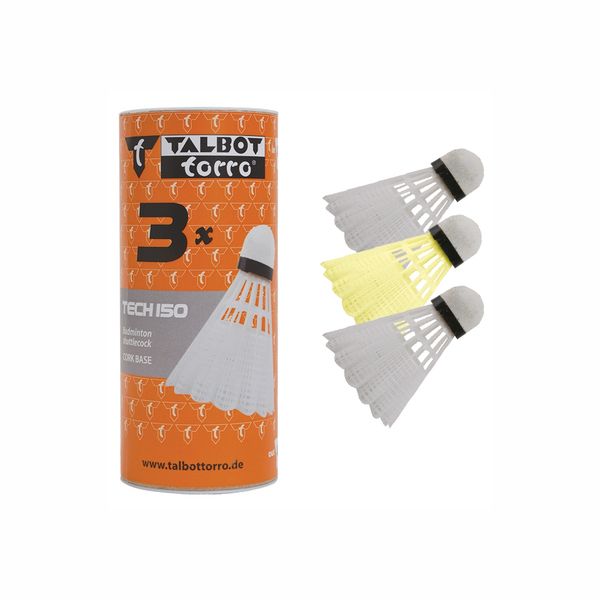 Talbot-Torro Tech 150 Shuttlecocks - 3 Pieces
