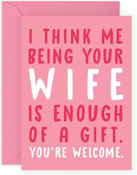 Fuuny range - Valentines Day Card -ME being your Wife