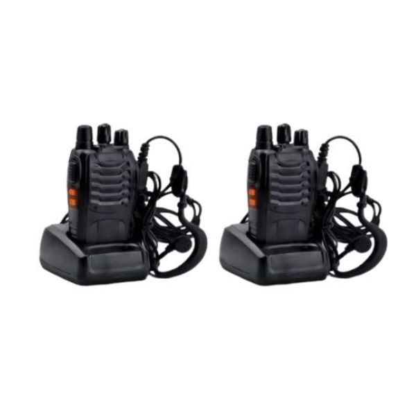 2 Piece 16-Channel UHF Walkie Talkie 400-470MHz 2-Way Radio