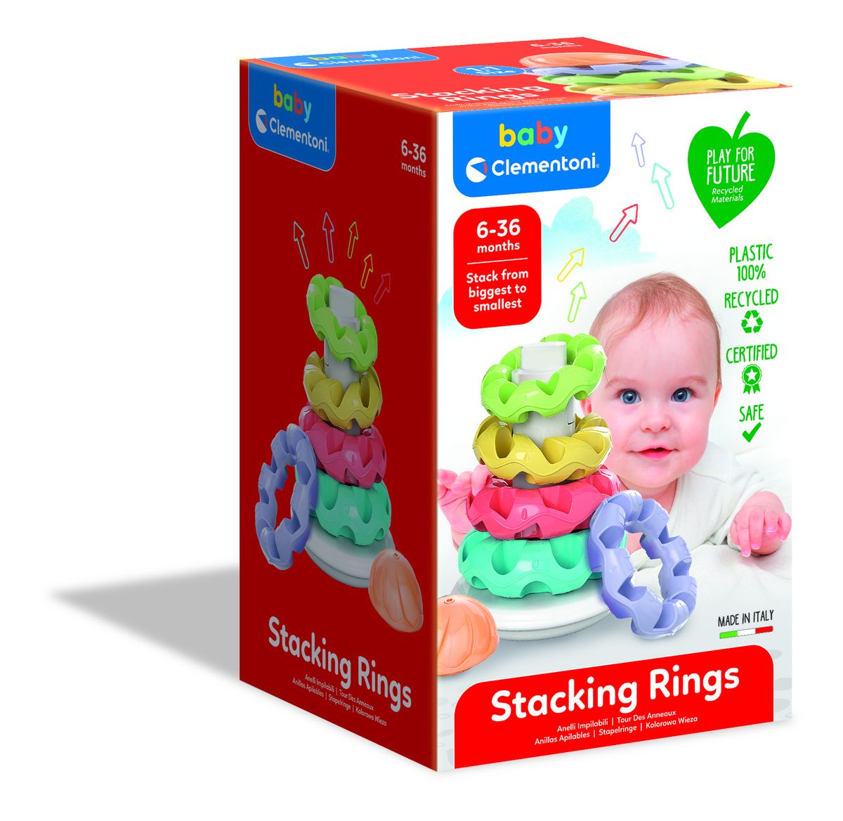 Clementoni Baby Stacking Rings Shop Today. Get it Tomorrow