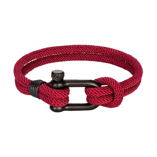 YALLI Men /Women Nylon Nautical Rope Bracelet Maroon