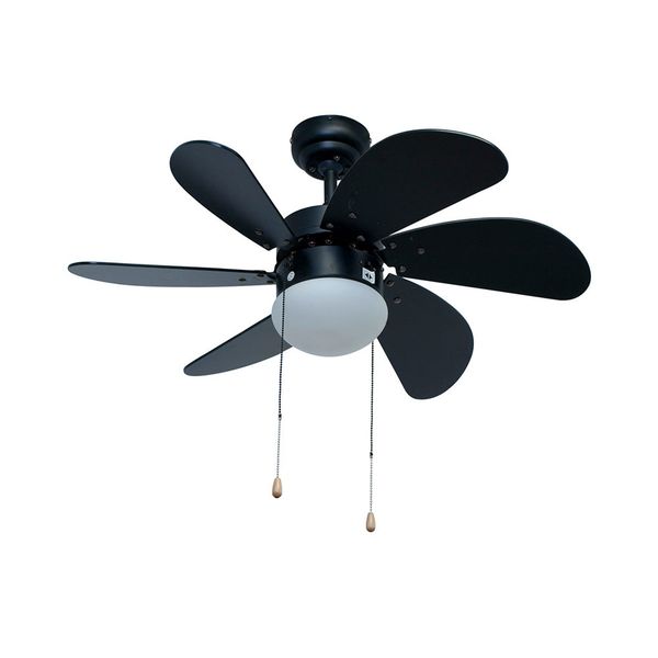 Turbo Swirl - Ceiling Fan - 6 Blades - Black