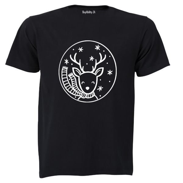 Christmas Reindeer Frame - Adults - T-Shirt