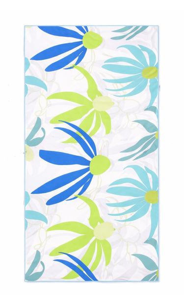 1 x Floral Microfibre Beach Towel 180cm x 90cm