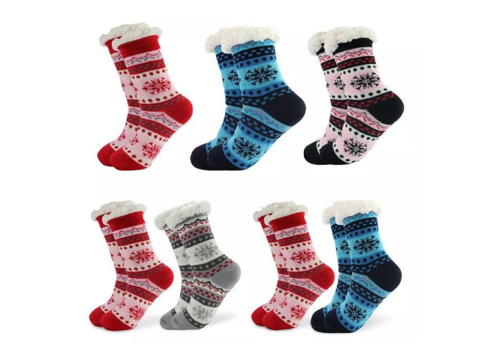 Women Assorted Winter Thick Warm Socks - 6 Pairs | Shop Today. Get it ...