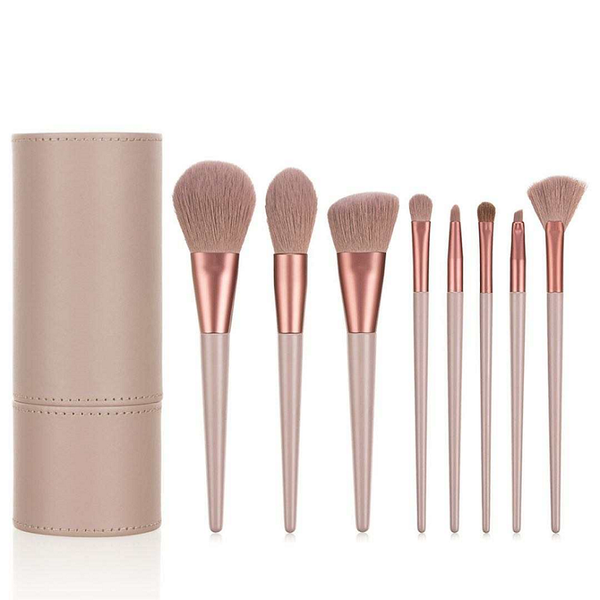 8 Piece Makeup Brush Set With Holder