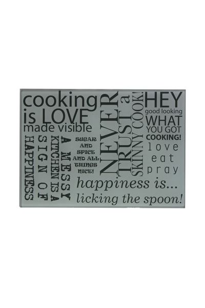 English Kitchen Phrases - Cutting Glass Board