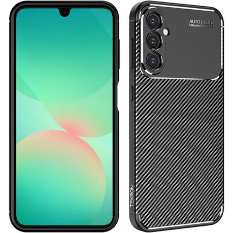 TEKRON Premium Shock Resistant Carbon Texture Case Compatible with Samsung Galaxy A26 Image