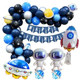 Ikids Cute Space Theme Party Decorations Balloons 