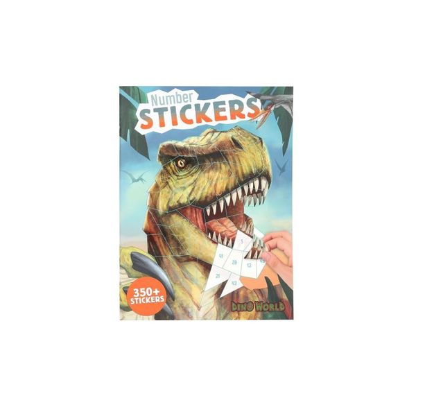 Dino World Number Stickers