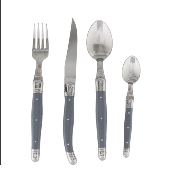 Laguiole by Jean Dubost - France 24 Piece Cutlery Set - Tonic Grey