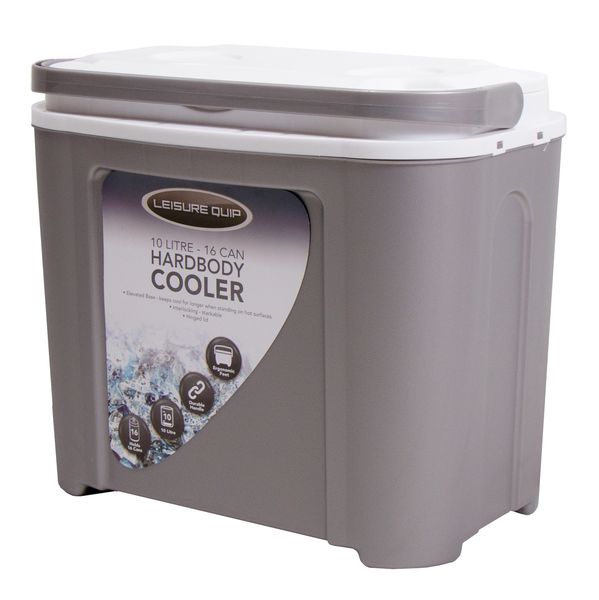 Leisure-Quip 10 Litre Hardbody Cooler - Silver