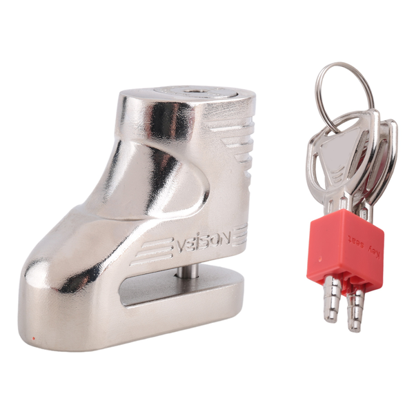 Veison Bike Disc Lock Motorcycle Theft Pretection Brake Lock-Silver