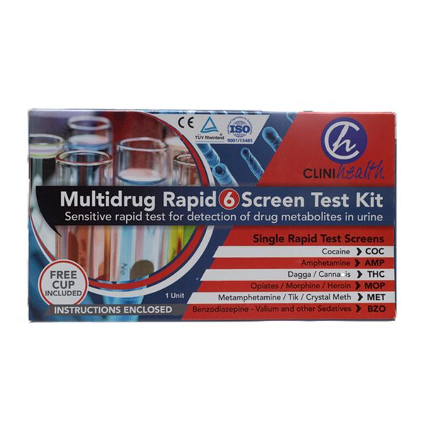 3 Pack - 6 Multi Panel Drug Test Kit