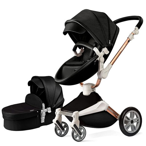 Nubabs Black 360 Degree Stroller and Pram