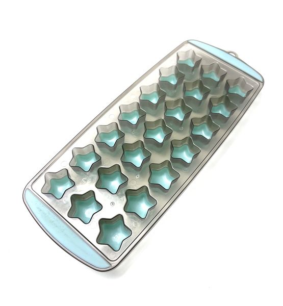 Star Shaped Ice Cube Mould Tray - Grey/Blue