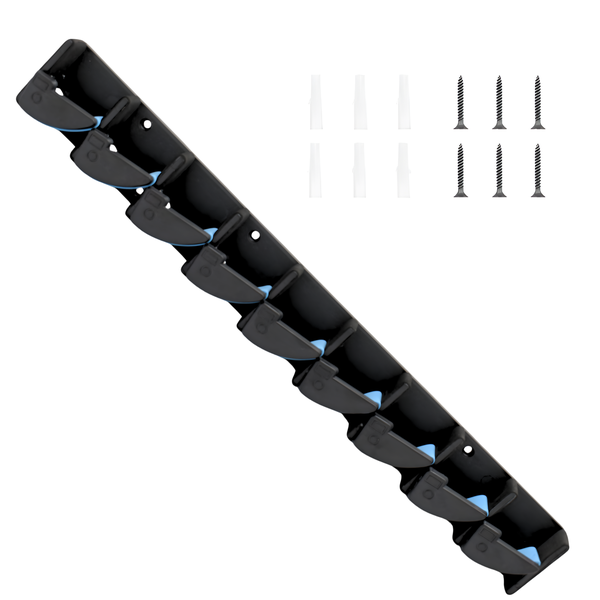 Arfast - Wall-Mounted Fishing Rod Holder Storage Rack for 9 Rods