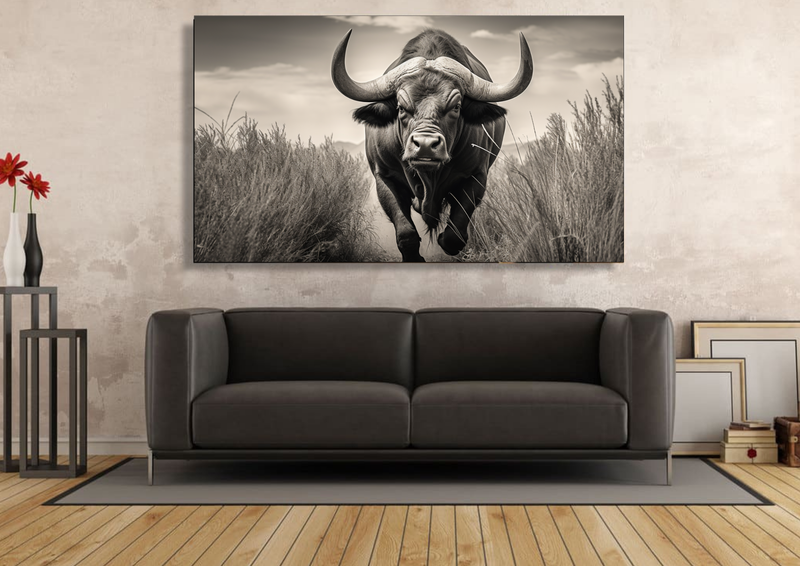 Canvas Wall Art - Buffalo Majesty Abstract - HC1090
