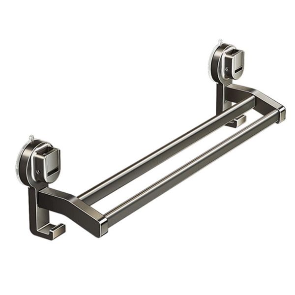 Punching Free Suction Cup Towel Pole Wall Mounted Strong Load-Bearing Bathr