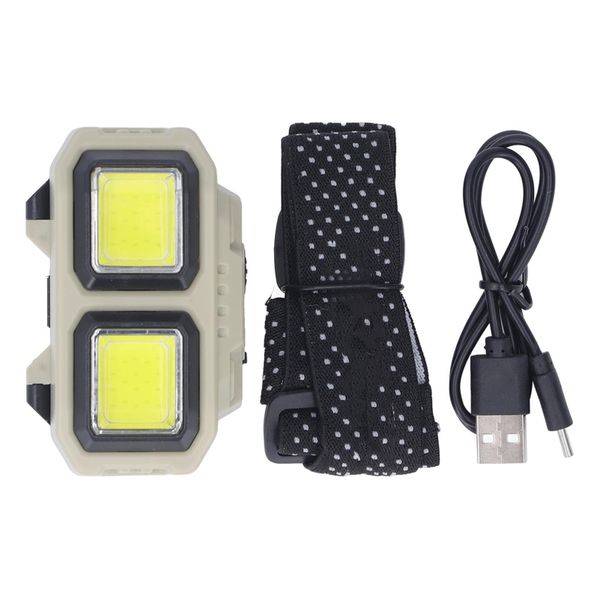 COB LED Headlamp Super Bright Motion Sensor With Display