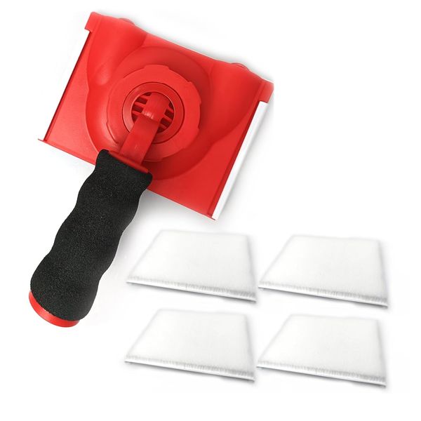 Tool Craft DIY Rotatable Handle Paint Edger 4 Replacement Pads Refills