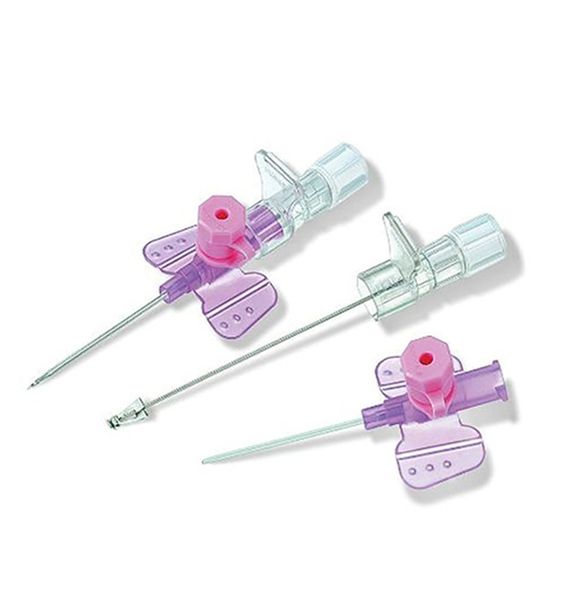 B-Braun - 20g Safety + Port Drip Needle Pink x3