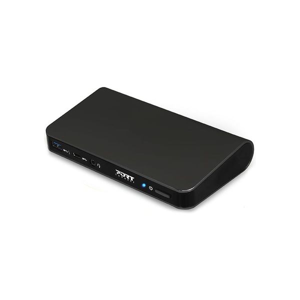 Port Connect Type-C 9 Port Dual Video Docking Station - Black