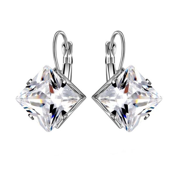 Luxe Square Crystal Earrings for Women