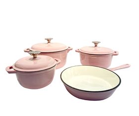 7 Piece Cast Iron Cookware Pot Set | Shop Today. Get it Tomorrow ...