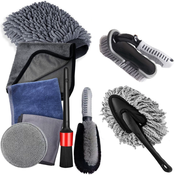 Car Detailing Brushes Set Car Cleaning Kit - 9 Piece