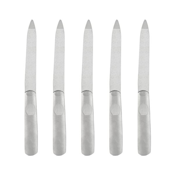 5 Pieces stainless steel nail file kit for salon/home