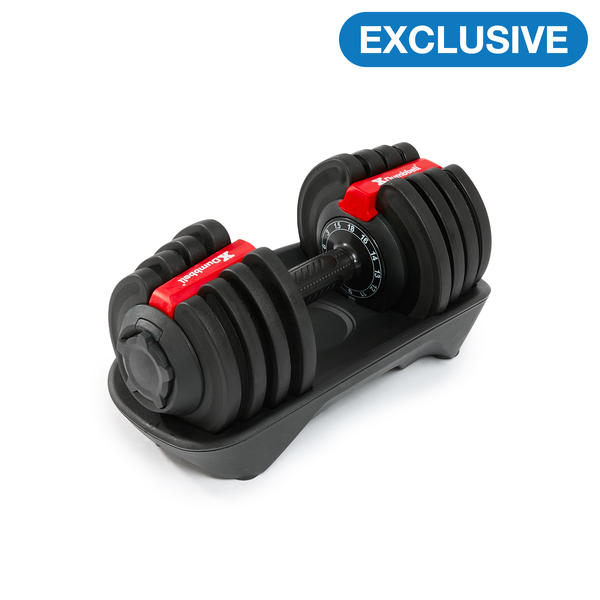 XDumbbell 18KG Adjustable Dumbbell - Patented -1.5 to 18KG - 12 Weight Increments