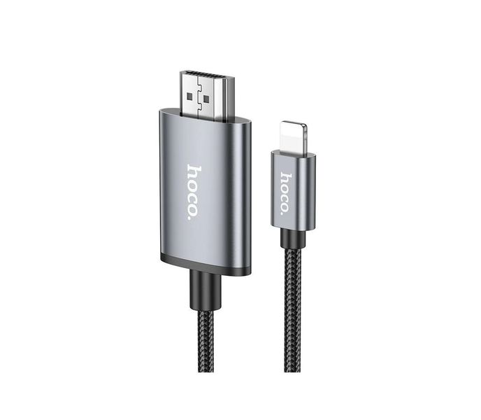 Hoco UA27 HD On-Screen iP to HDMI Cable Grey