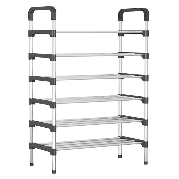 6 Layers Shoe Rack - Black