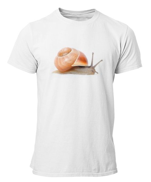 PepperSt Men's White T-Shirt - Snail