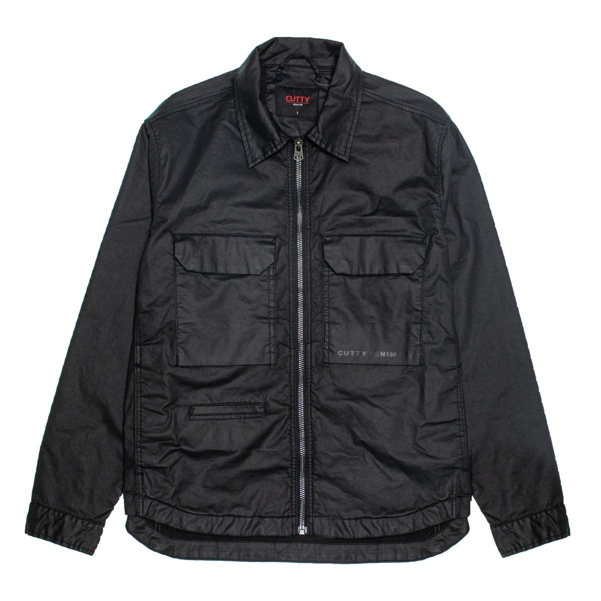 CUTTY Leader - Coated Mens Black Denim Jacket | Shop Today. Get it ...