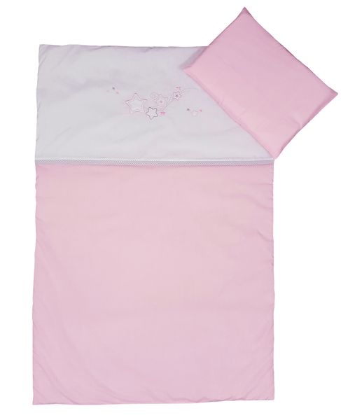Cabbage Creek - Cot Linen Set of 3 - Pink Stars