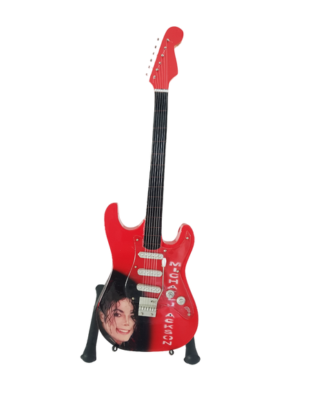 Mini Wooden Guitar Ornament with Stand