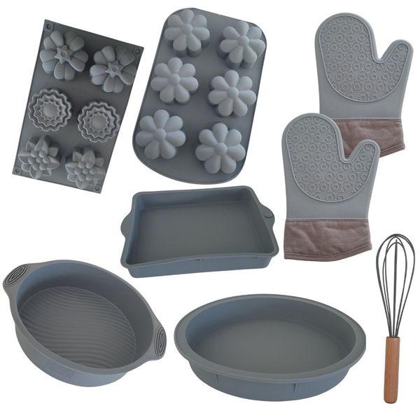 Silicone Combo Of Cake &amp; Chocolate Mold