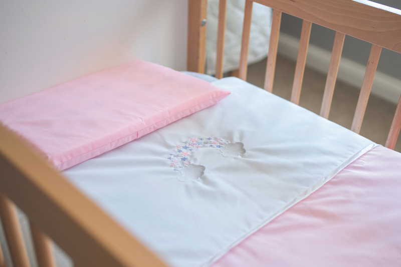 Cabbage Creek 3-Piece Cot Set - Pink Rainbow &amp; Stars