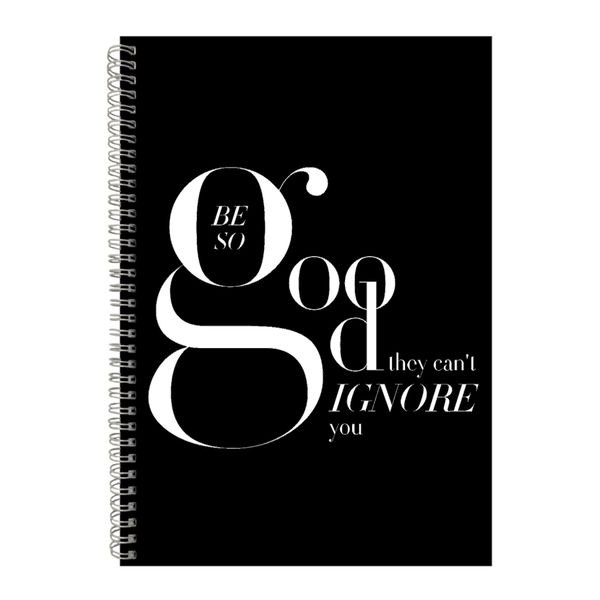 Good A4 Notebook Spiral Lined Motivational Sayings Graphic Notepad Gift 204