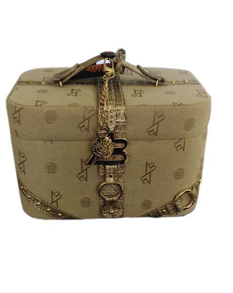 AB Collezioni Girls Ladies Jewellery Travel Box Case With Mirror Handle