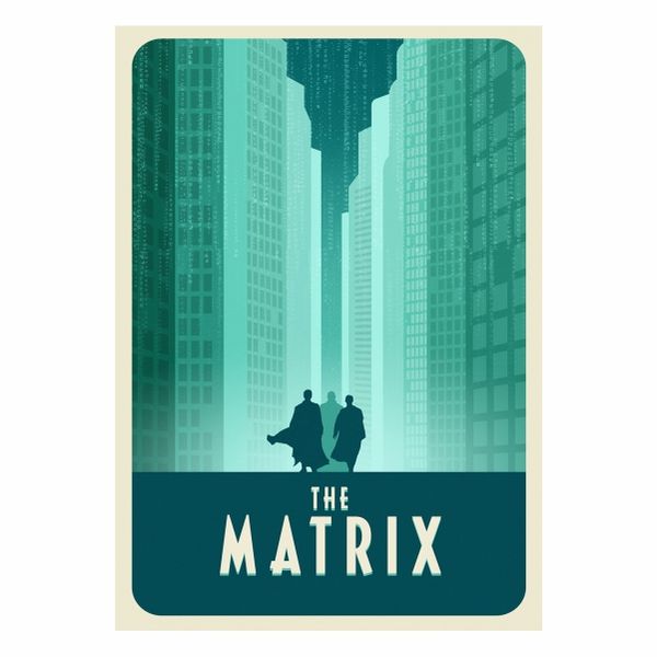 The Matrix Green Abstract - A1 Poster